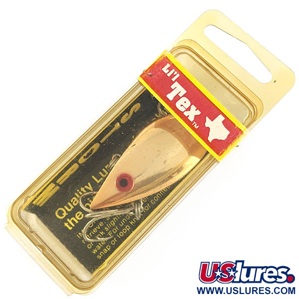   Storm Li'l TEX  (pre Rapala), 2/5oz metallic Copper fishing lure #21392