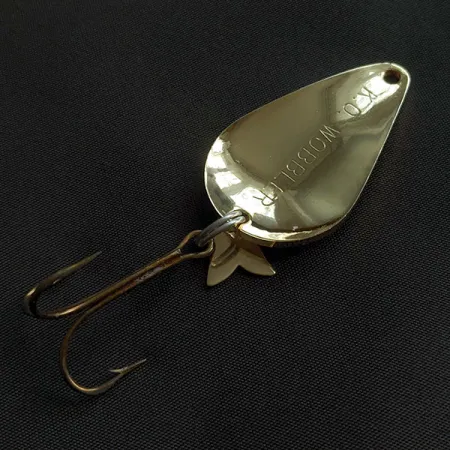 Vintage Acme K.O. Wobbler, 1/2oz gold fishing spoon #21396