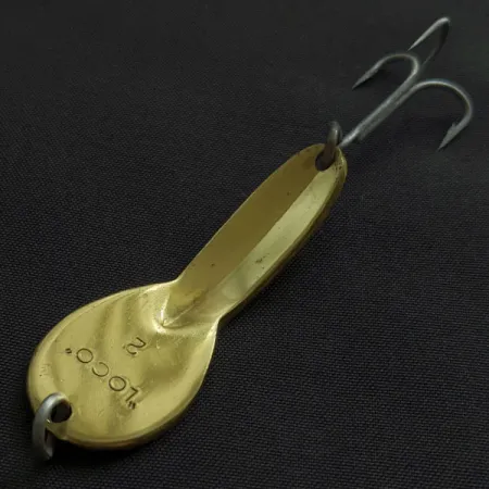 Vintage Glen Evans Loco 2, 1/4oz gold fishing spoon #21400