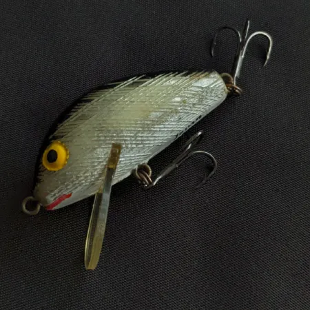 Vintage Kmart Kresge #K12 Shallow, 3/16oz silver fishing lure #21405