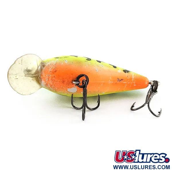 Vintage   Bomber model A UV  screw tail, 1/3oz fire tiger UV fishing lure #21406