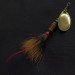 Vintage   Mepps Aglia 1 Dressed (squirrel tail), 1/8oz gold spinning lure #21408