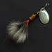 Vintage   Mepps Aglia 1 Dressed (squirrel tail), 1/8oz silver spinning lure #21409