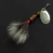 Vintage   Mepps Aglia 1 Dressed (squirrel tail), 1/8oz silver spinning lure #21409