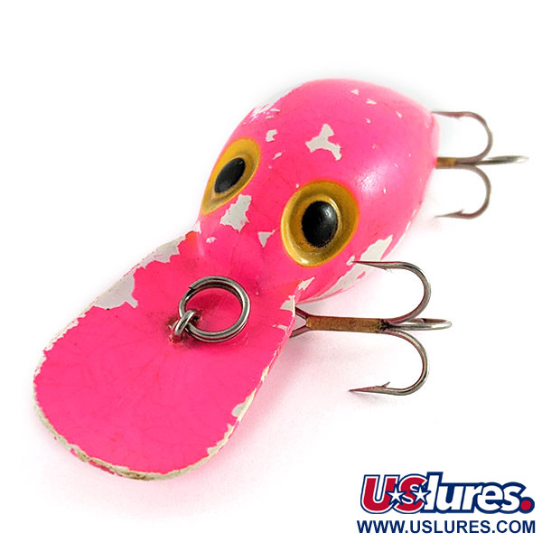 Vintage   Storm Magnum Wiggle Wart, 3/4oz Hot pink fishing lure #21426