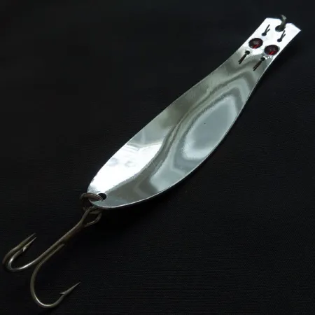 Vintage Herter's GLH Canadian Spoon, 1oz nickel/red eyes fishing spoon #21432