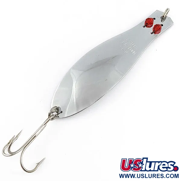 Vintage Herter's GLH Canadian Spoon, 1oz nickel/red eyes fishing spoon #21432
