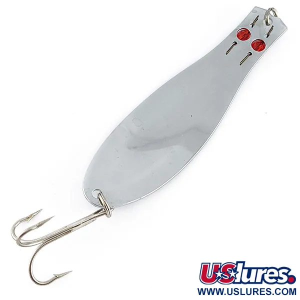 Vintage Herter's GLH Canadian Spoon, 1oz nickel/red eyes fishing spoon #21432