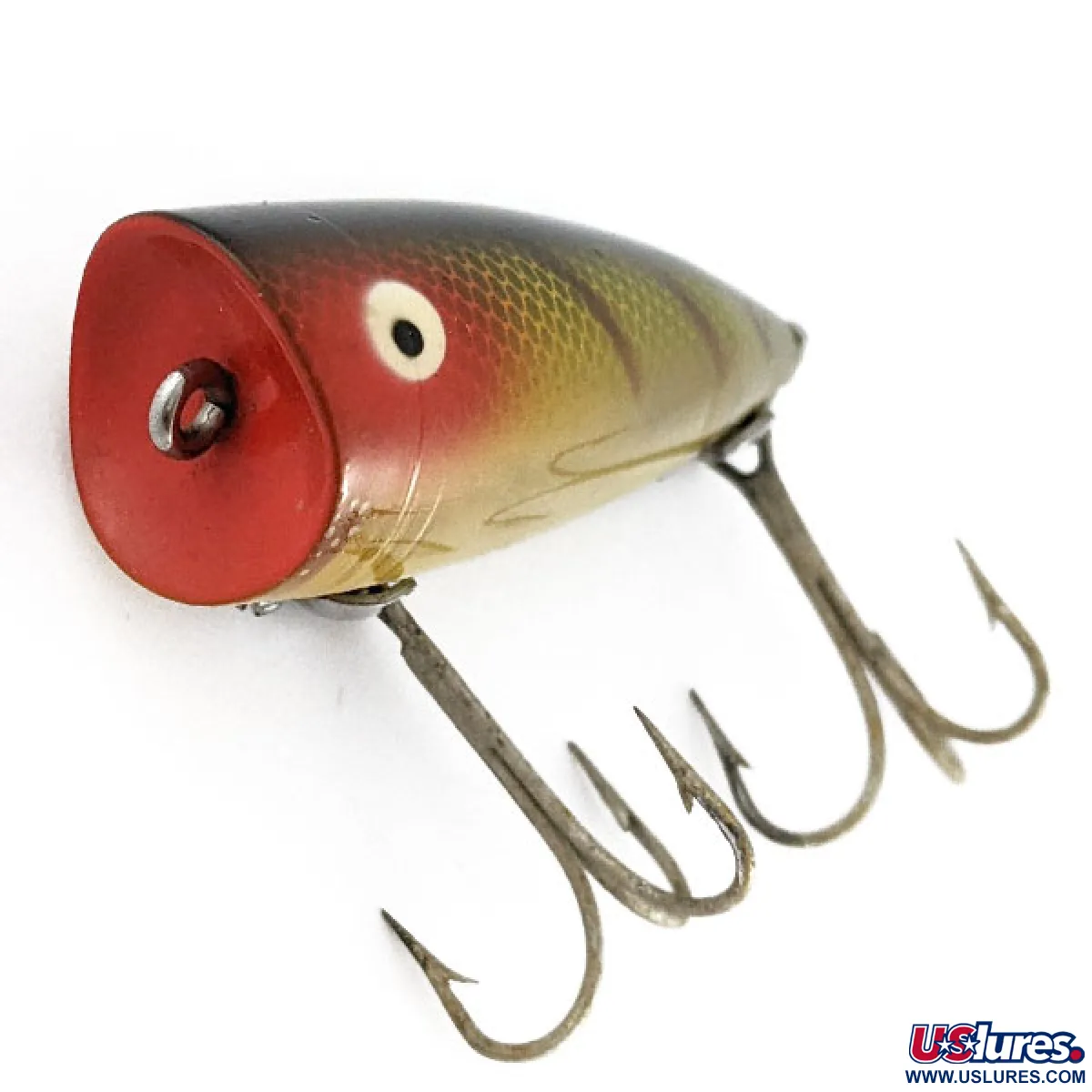 Vintage Heddon Chugger Jr , 1/3oz Perch fishing lure #21436