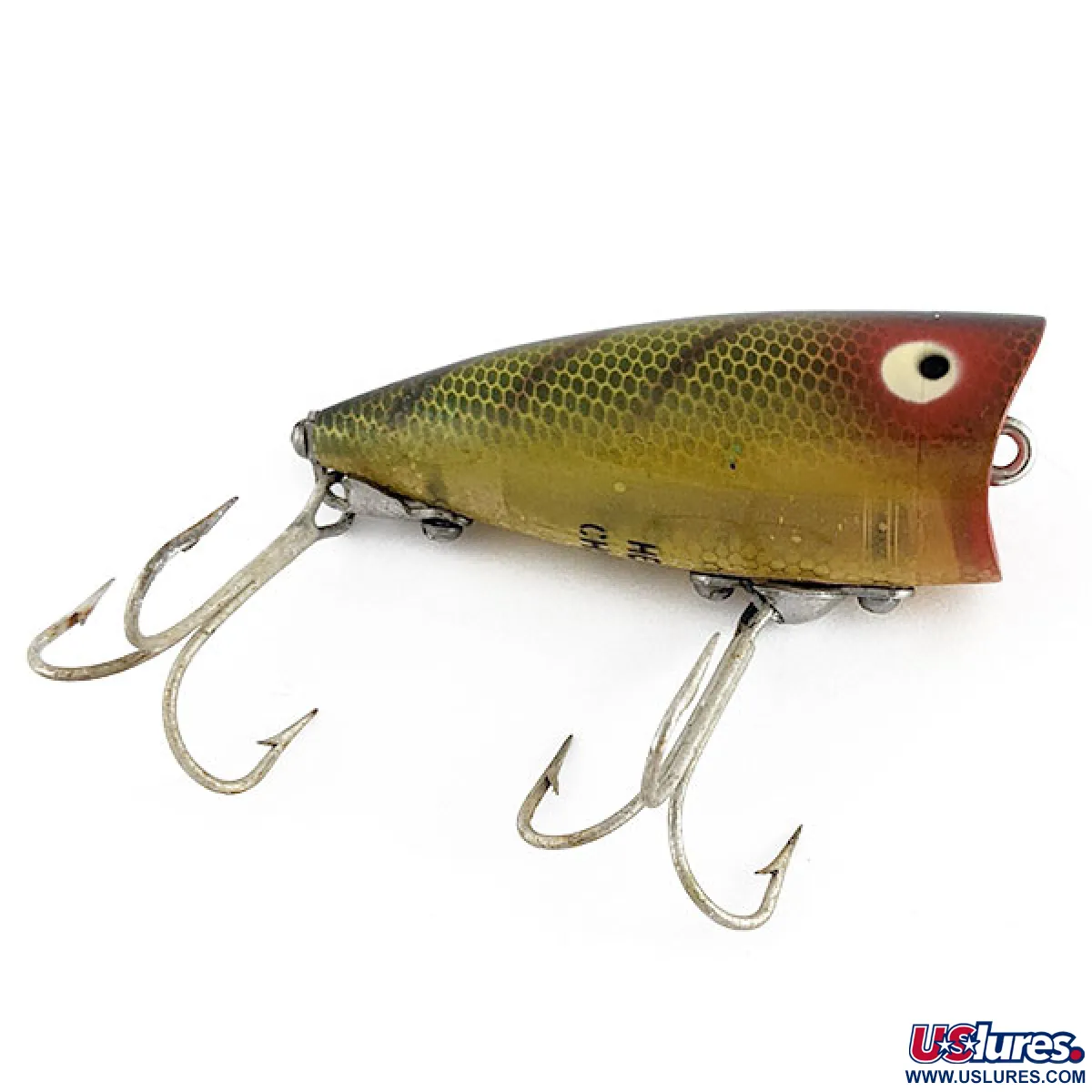 Vintage Heddon Chugger Jr , 1/3oz Perch fishing lure #21436
