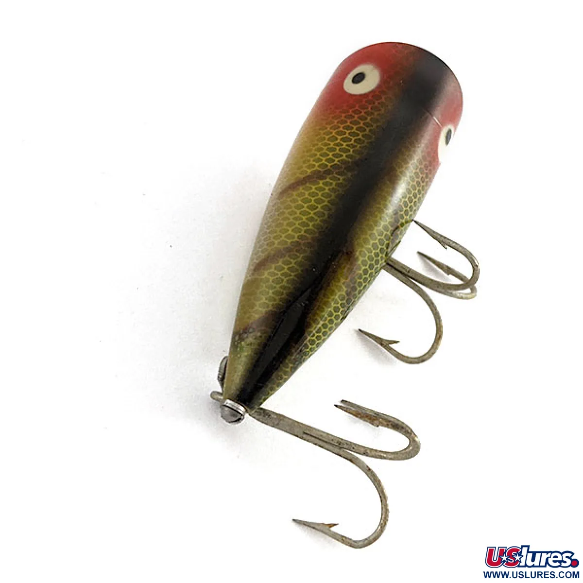 Vintage Heddon Chugger Jr , 1/3oz Perch fishing lure #21436