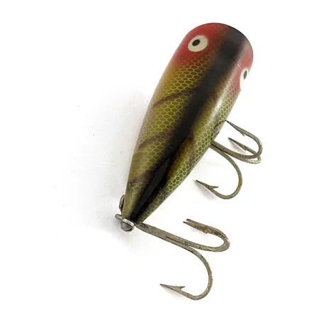 Vintage Heddon Chugger Jr , 1/3oz Perch  fishing lure #21436