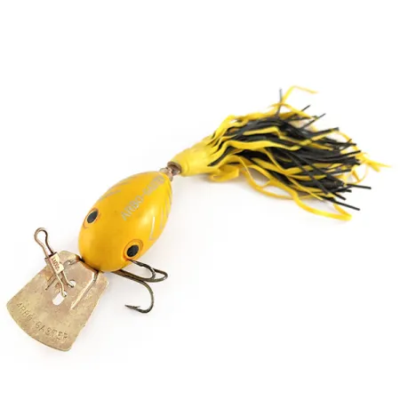 Vintage Fred Arbogast Arbo-Gaster, 1/3oz yellow fishing lure #21437