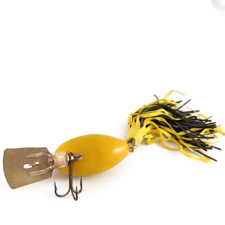 Vintage Fred Arbogast Arbo-Gaster, 1/3oz yellow fishing lure #21437