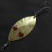 Vintage   Gibbs Ruby Eye Wiggler, 1oz gold/red eyes fishing spoon #21454