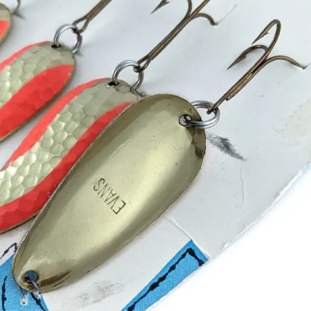 Glen Evans Spoon, 1/3oz gold/red fishing spoon #21462