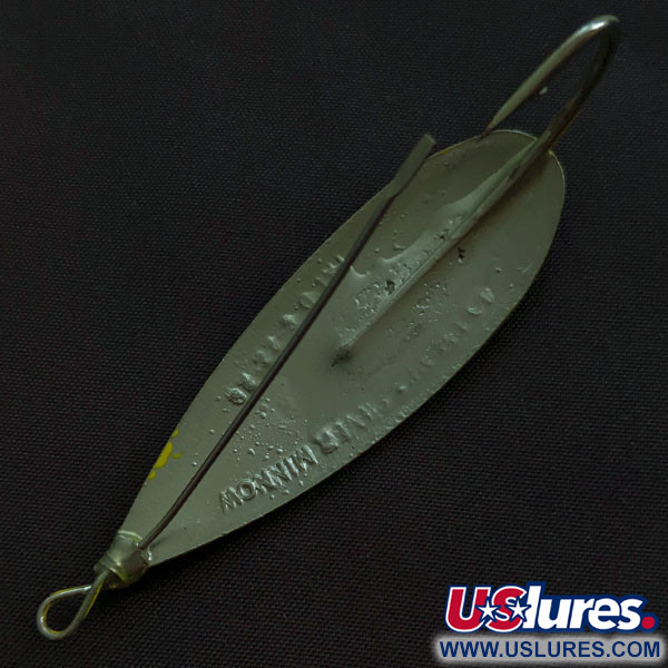 Vintage   Johnson Silver Minnow, 2/5oz Five of Diamonds fishing spoon #21474