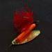 Vintage  Yakima Bait Worden’s Original Rooster Tail, 1/2oz gold/red spinning lure #21477