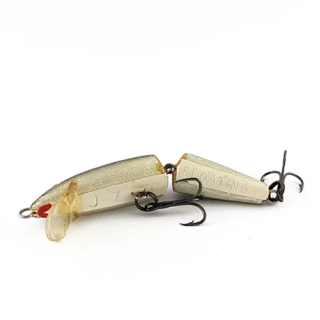 Vintage Rapala Jointed J-7 (Finland), 1/8oz S (silver) fishing lure #21482