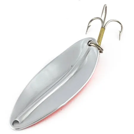 Vintage TODDCO Main Liner, 2/5oz nickel/ red fishing spoon #21486