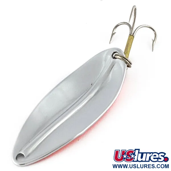 Vintage TODDCO Main Liner, 2/5oz nickel/ red fishing spoon #21486