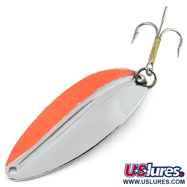 Vintage TODDCO Main Liner, 2/5oz nickel/ red fishing spoon #21486