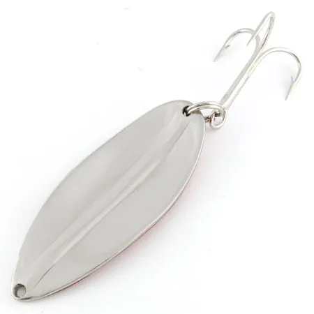 Vintage TODDCO Main Liner, 3/4oz nickel/ red fishing spoon #21487
