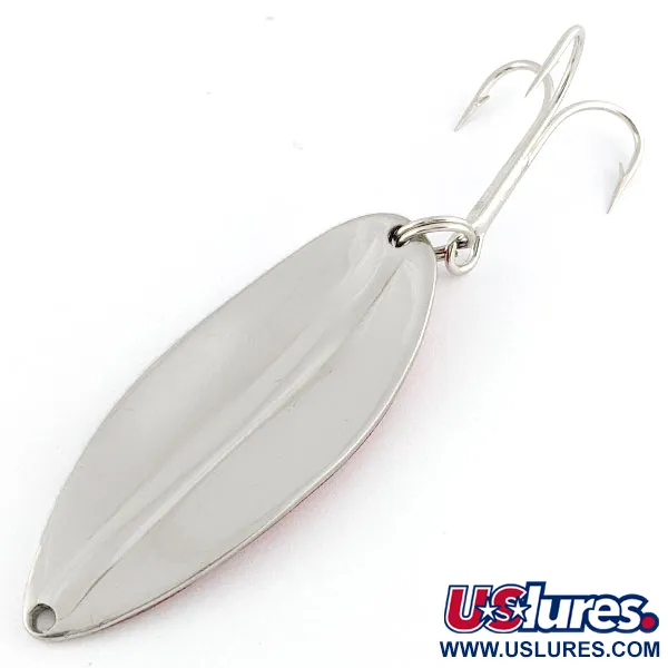 Vintage  TODDCO Main Liner, 3/4oz nickel/ red fishing spoon #21487