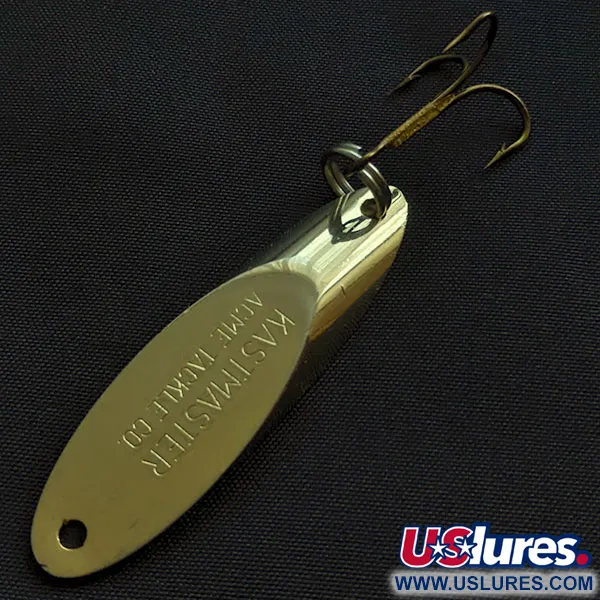 Vintage Acme Kastmaster, 3/8oz gold fishing spoon #21488