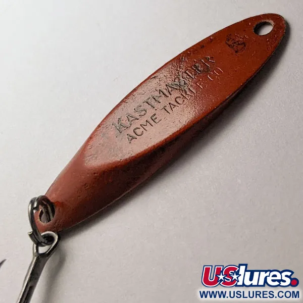 Vintage Acme Kastmaster, 1/4oz red fishing spoon #21493
