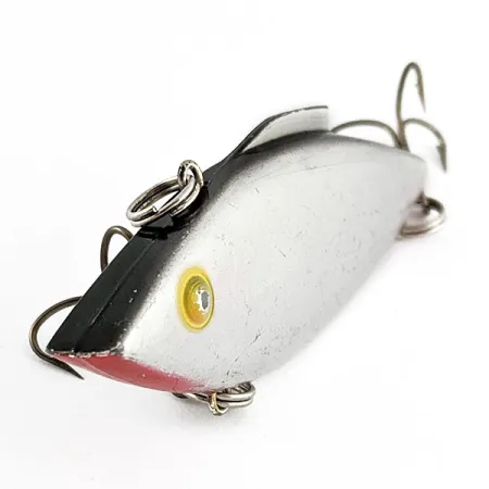 Vintage Bill Lewis Rat-L-Trap, 1/2oz Chrome Black Back fishing lure #21497
