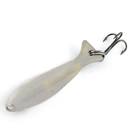 Vintage Worth Fly Rod Demon, 3/64oz black/white/nickel fishing spoon #21499