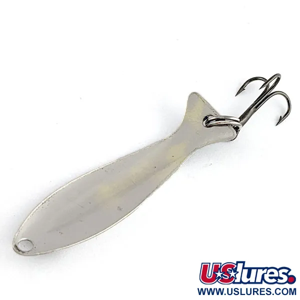 Vintage Worth Fly Rod Demon, 3/64oz black/white/nickel fishing spoon #21499