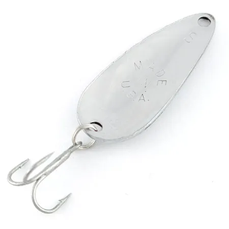 Vintage Worth Chippewa Steel Spoon, 3/16oz nickel fishing spoon #21502
