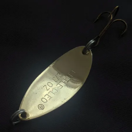 Vintage Acme Little Cleo, 2/3oz gold fishing spoon #21507