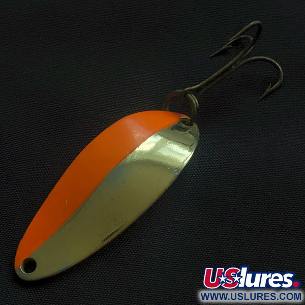 Vintage  Seneca Little Cleo (Hula Girl), 1/3oz gold/orange fishing spoon #21513