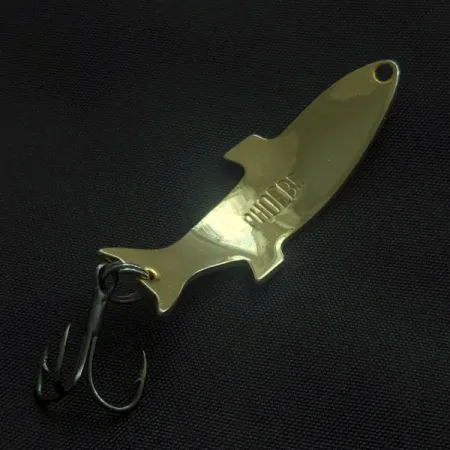 Vintage Acme Phoebe, 3/16oz orange/gold fishing spoon #21516