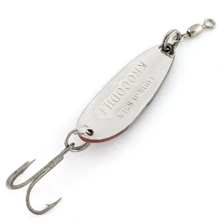 Vintage Luhr Jensen Krocodile, 1/3oz brown fishing spoon #21518