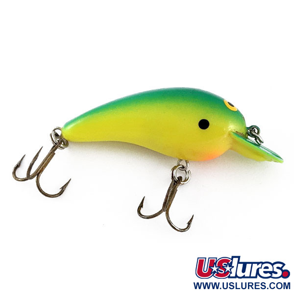 Vintage   Norman Baby N, 1/4oz yellow/green fishing lure #21535