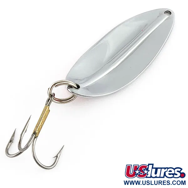 Vintage TODDCO Main Liner, 2/5oz nickel/orange fishing spoon #21537