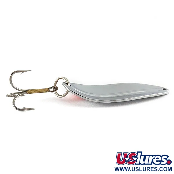 Vintage TODDCO Main Liner, 2/5oz nickel/orange fishing spoon #21537