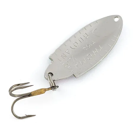 Vintage Thomas Buoyant, 1/4oz nickel/trout fishing spoon #21538