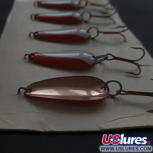   Glen Evans Spoon, 3/16oz red/white/copper fishing spoon #21541