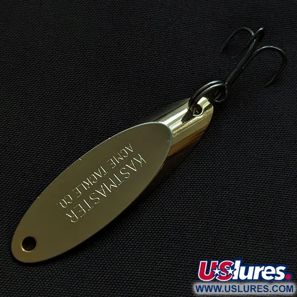 Vintage Acme Kastmaster, 1/4oz gold fishing spoon #21554