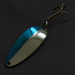 Vintage   Acme Little Cleo (1980s), 1/3oz nickel/blue fishing spoon #21557