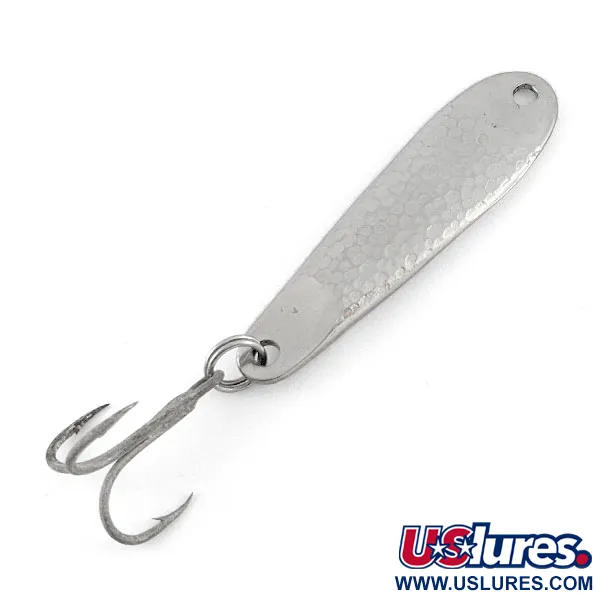 Vintage Hopkins Shorty 75, 3/4oz nickel fishing spoon #21562