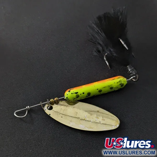 Vintage  Yakima Bait Worden’s Original Rooster Tail, 2/5oz gold spinning lure #21572