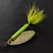 Vintage  Yakima Bait Worden’s Original Rooster Tail, 1/2oz gold/chartreuse spinning lure #21575