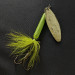 Vintage  Yakima Bait Worden’s Original Rooster Tail, 1/2oz gold/chartreuse spinning lure #21575