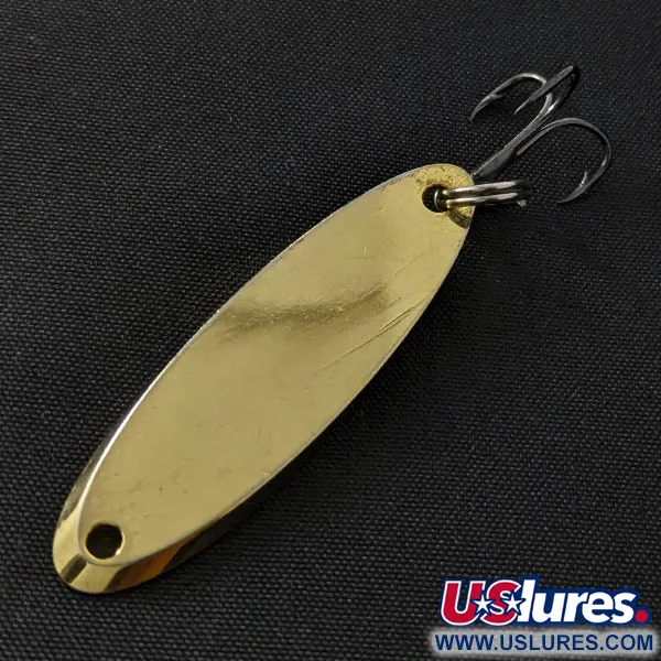 Vintage Acme Kastmaster, 1/4oz gold fishing spoon #21581